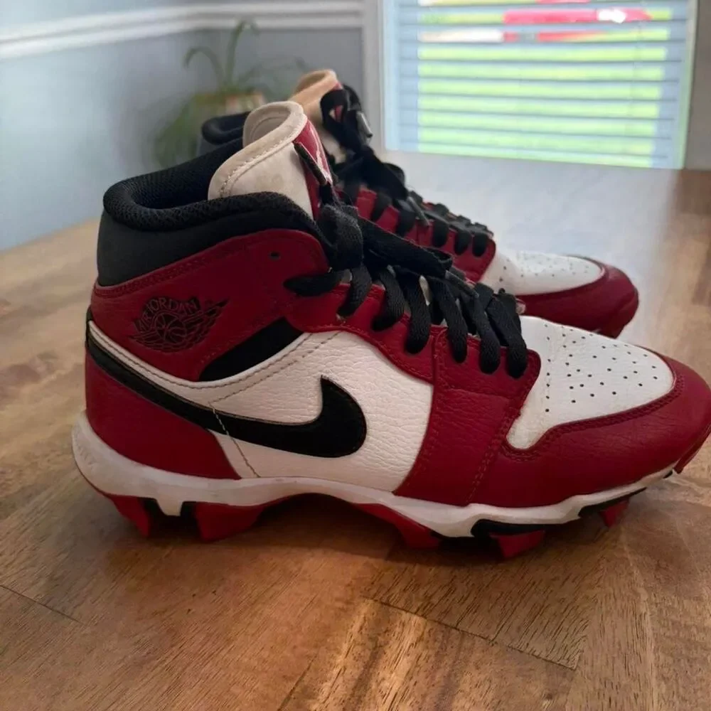 Jordan Men's Red and Burgundy Footwear